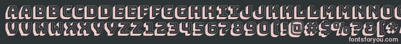 BungeeshadeRegular Font – Pink Fonts on Black Background