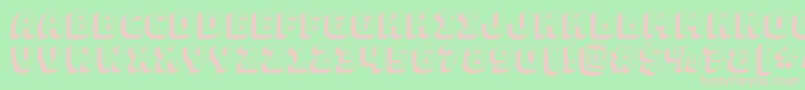 BungeeshadeRegular Font – Pink Fonts on Green Background