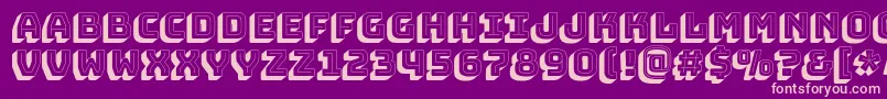BungeeshadeRegular Font – Pink Fonts on Purple Background