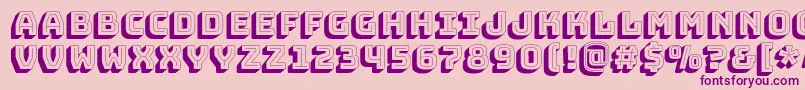 BungeeshadeRegular Font – Purple Fonts on Pink Background