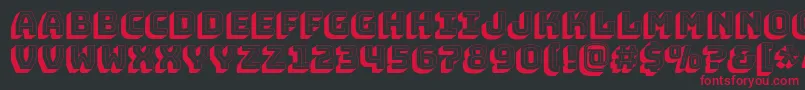 BungeeshadeRegular Font – Red Fonts on Black Background