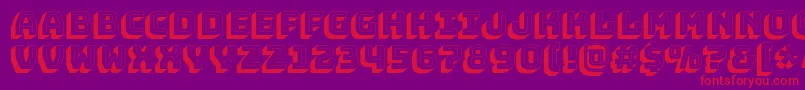 BungeeshadeRegular Font – Red Fonts on Purple Background
