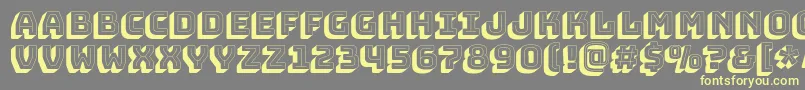 BungeeshadeRegular Font – Yellow Fonts on Gray Background