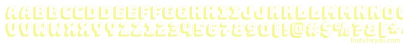 Czcionka BungeeshadeRegular – żółte czcionki