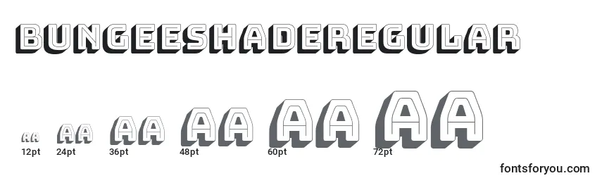 BungeeshadeRegular Font Sizes