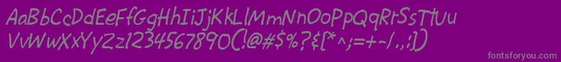 En savoir plus sur la police CacKrazyLegs Police CacKrazyLegs – polices grises sur fond violet