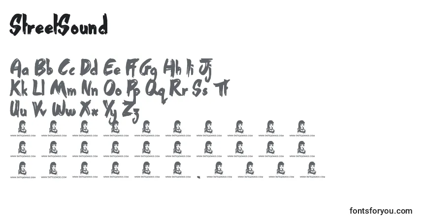 Fuente StreetSound - alfabeto, números, caracteres especiales