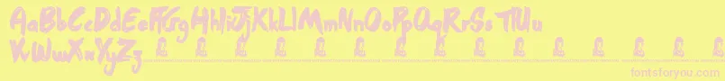 StreetSound Font – Pink Fonts on Yellow Background