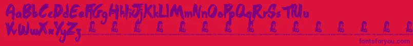 StreetSound Font – Purple Fonts on Red Background