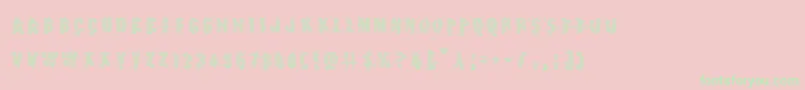 Earthshakegrad-Schriftart – Grüne Schriften auf rosa Hintergrund