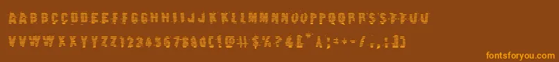 More about Earthshakegrad Font Earthshakegrad Font – Orange Fonts on Brown Background