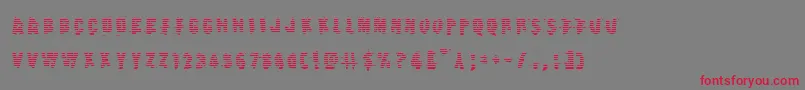 Earthshakegrad Font – Red Fonts on Gray Background