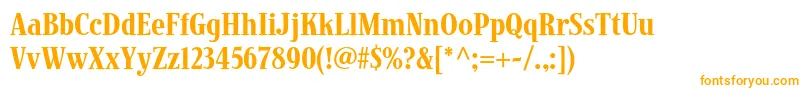 JimbostdCondensed Font – Orange Fonts on White Background