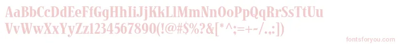 JimbostdCondensed Font – Pink Fonts on White Background