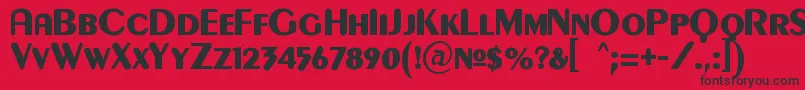 Gilgonk Font – Black Fonts on Red Background