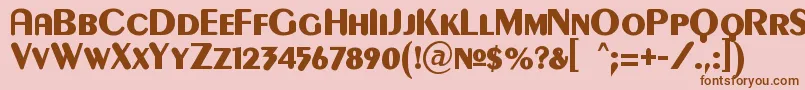 Gilgonk Font – Brown Fonts on Pink Background