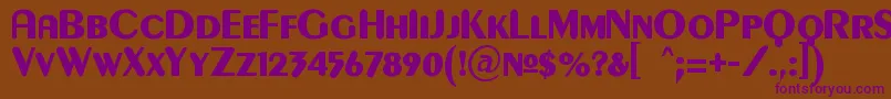 Gilgonk Font – Purple Fonts on Brown Background