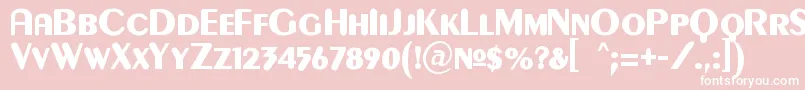 Gilgonk Font – White Fonts on Pink Background