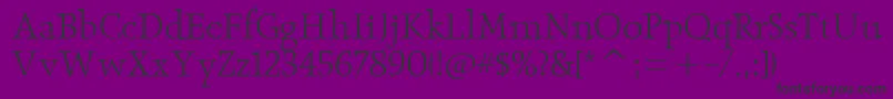 ObeliskitcTtLight Font – Black Fonts on Purple Background