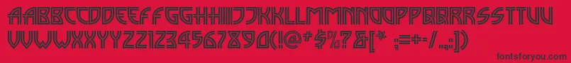 Madisonsquarenf Font – Black Fonts on Red Background