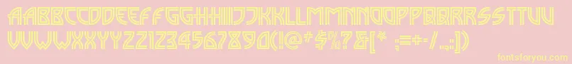Madisonsquarenf Font – Yellow Fonts on Pink Background