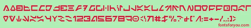 ImperialCode2 Font – Red Fonts on Green Background