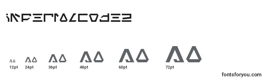 ImperialCode2 Font Sizes