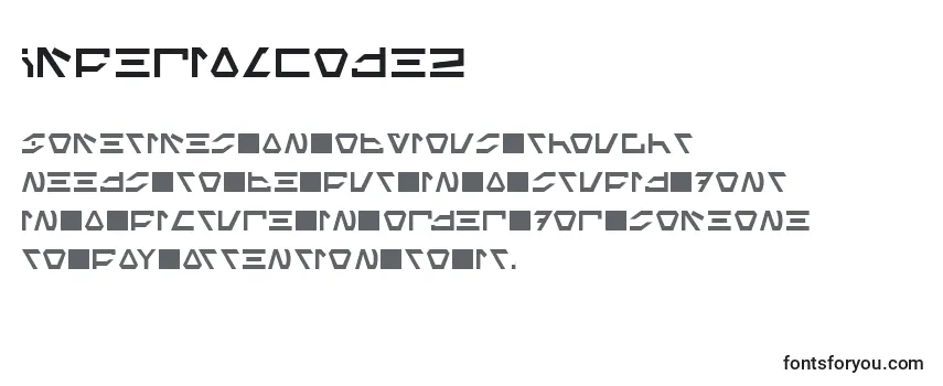 Шрифт ImperialCode2