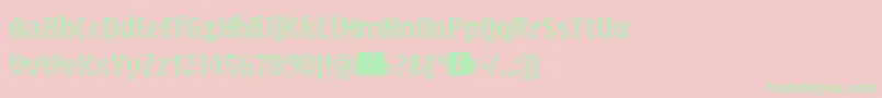 ParisienneSmallBold Font – Green Fonts on Pink Background