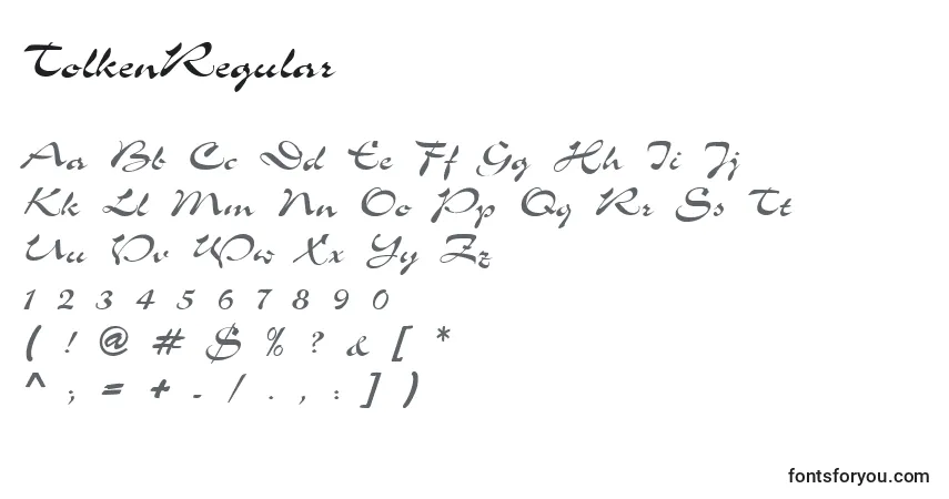 Fuente TolkenRegular - alfabeto, números, caracteres especiales