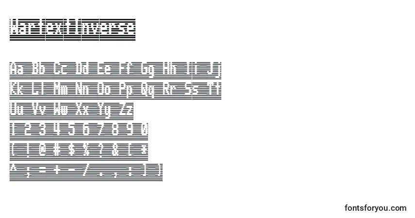 Czcionka WartextInverse – alfabet, cyfry, specjalne znaki