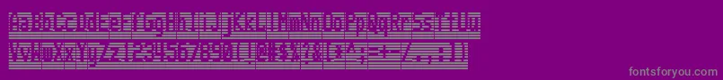 WartextInverse Font – Gray Fonts on Purple Background