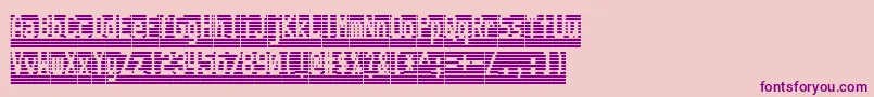 WartextInverse Font – Purple Fonts on Pink Background