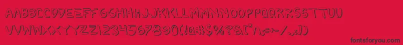 2toonShadow Font – Black Fonts on Red Background