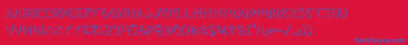 2toonShadow Font – Blue Fonts on Red Background
