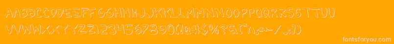 2toonShadow Font – Pink Fonts on Orange Background