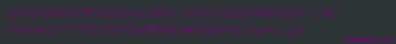 2toonShadow Font – Purple Fonts on Black Background