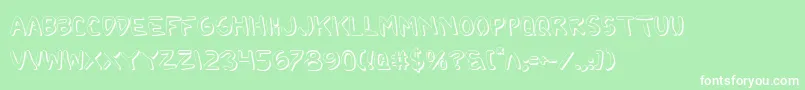 2toonShadow Font – White Fonts on Green Background