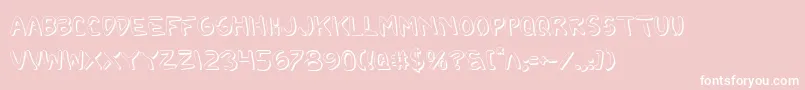 2toonShadow Font – White Fonts on Pink Background