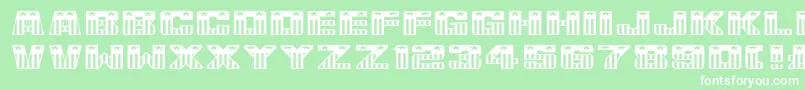 UsaFlagNormala Font – White Fonts on Green Background
