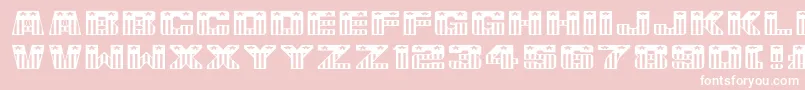 UsaFlagNormala Font – White Fonts on Pink Background