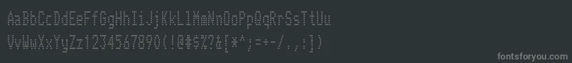 fuente TelidoncdRegular – Fuentes Grises Sobre Fondo Negro
