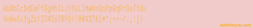 TelidoncdRegular Font – Orange Fonts on Pink Background