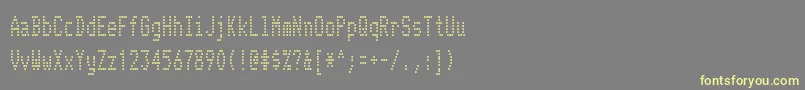 TelidoncdRegularフォントについての詳細 フォントTelidoncdRegular – 黄色のフォント、灰色の背景