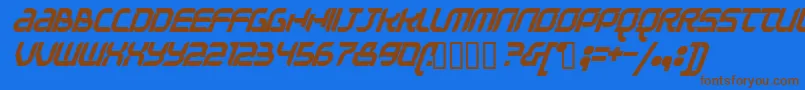 Шрифт Question – коричневые шрифты на синем фоне