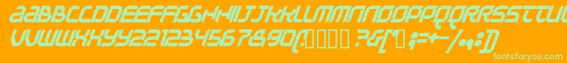 Question Font – Green Fonts on Orange Background