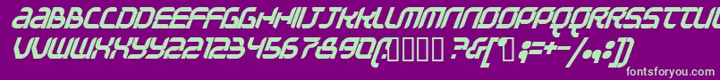 Question Font – Green Fonts on Purple Background