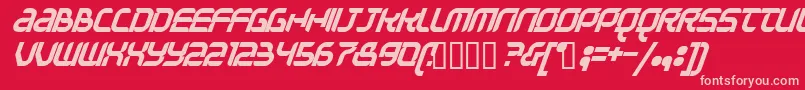 Question Font – Pink Fonts on Red Background