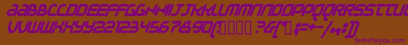 Question Font – Purple Fonts on Brown Background