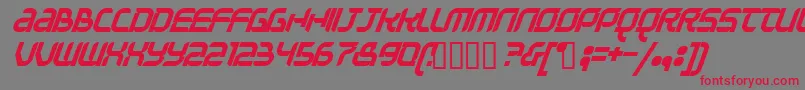 Question Font – Red Fonts on Gray Background